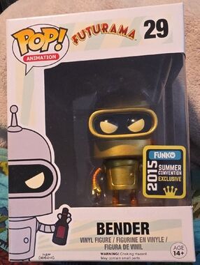 Funko Metallic Gold Bender Pop! Vinyl Figure - Futurama #29
